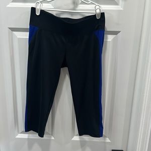 Aerie Black and Blue Activewear Leggings